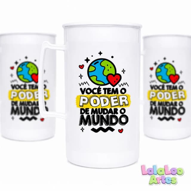 Lembrancinha Caneca Dia dos Professores Você tem o Poder de Mudar o Mundo