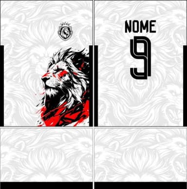 Arte Vetor Camisa Interclasse Leão 396