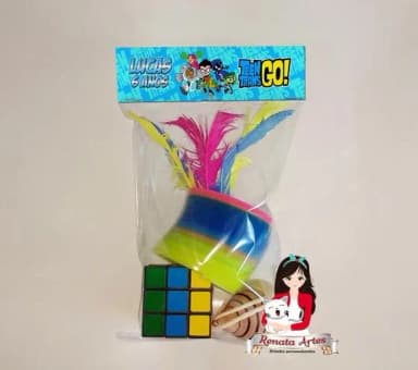 Kit Brinquedos Retrô Tema Jovens Titãs