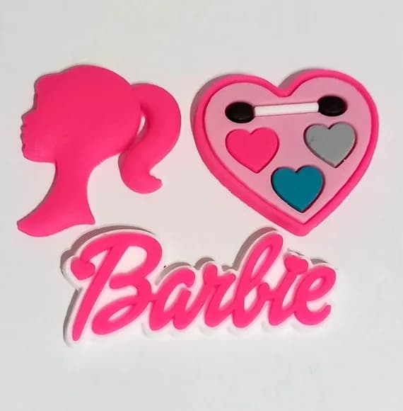 Apliques Barbie Emborrachados Variados - 6 Unidades