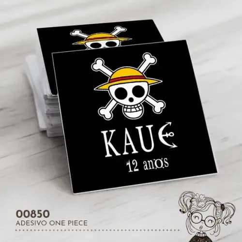 Adesivo Quadrado One Piece - 00850