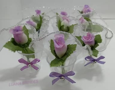 Lembrancinha Vasinho de Flor - caixinha com 10 unidades