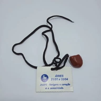 Cordao de Signo Aries com Pedra