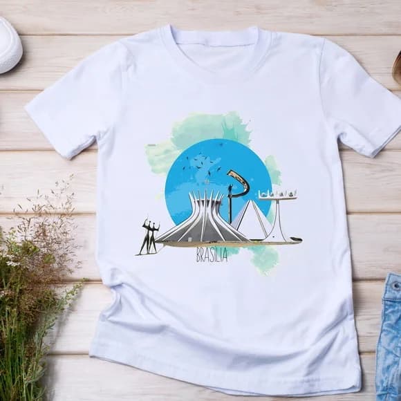 Camiseta Brasília - Monumentos, Arquitetura e História