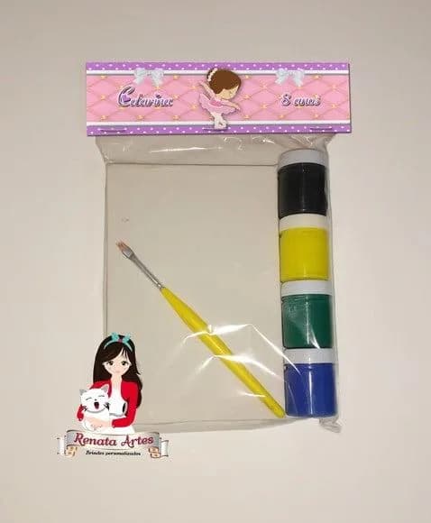 Kit Pintura Personalizado Tema Bailarina
