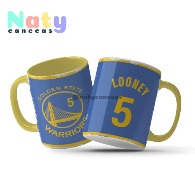 Caneca NBA Golden State Personalize com Nome e Número