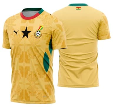 Arte Vetor Camisa Ghana Visita 2026