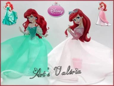 Tubete Ariel Com Saia Organza Cristal -valor Unitário
