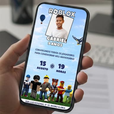 Convite Digital Roblox