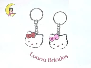 Chaveiro Hello Kitty Emborrachado Pacote com 6 Unidades