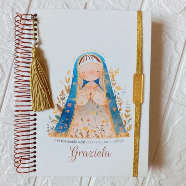 Agenda Católica 2027 com Evangelho Transcrito 1 Dia por Página Nossa Senhora das Graças Cute