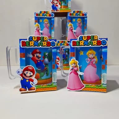 Caneca Acrílica na Caixa Mario Bros