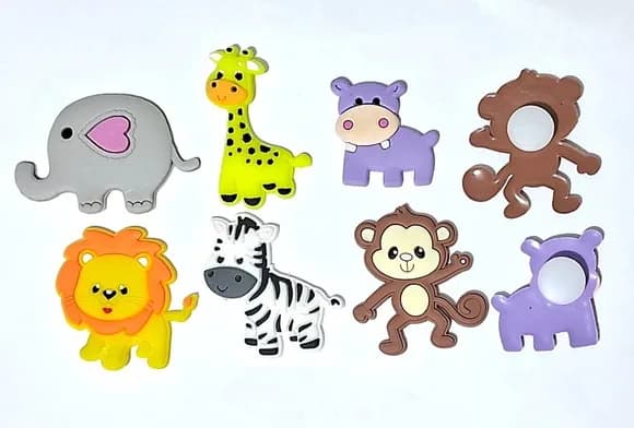 Adaptador para Crocs Safari Emborrachado Pct com 6 Unidades