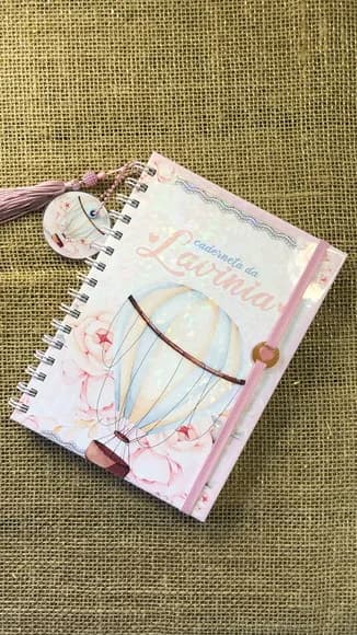Caderneta de Saúde / Vacinação Personalizada - Balão Menina