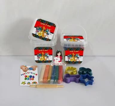 Kit Massinha no Baldinho Personalizado Pokemon