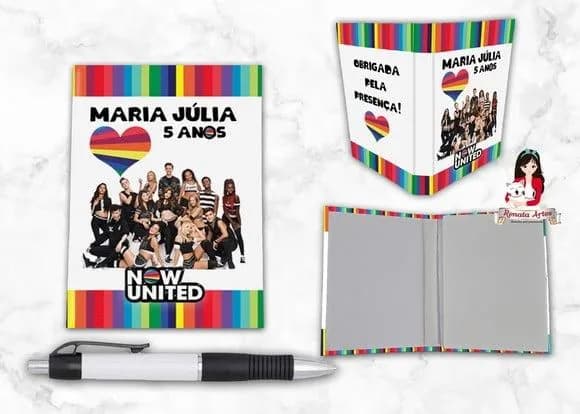 Bloquinho com Caneta Now United