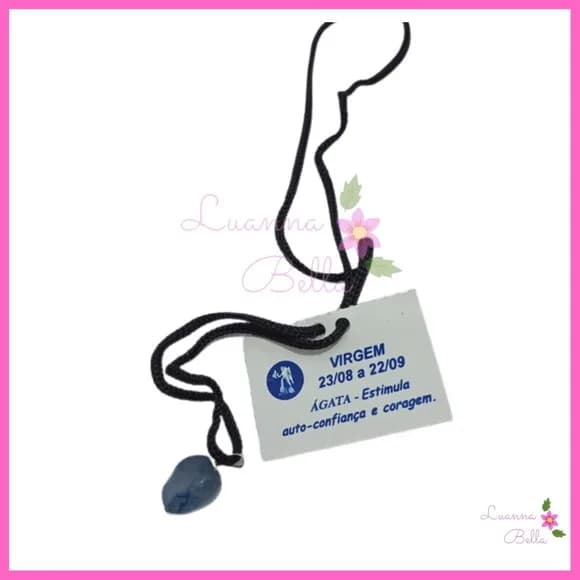 Cordão do Signo Virgem com Pedra - 1 unidade