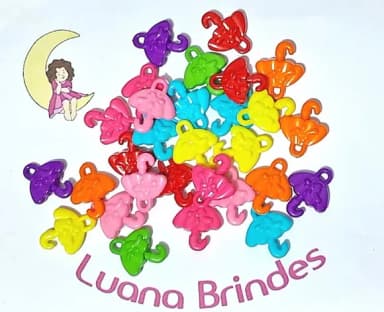 Pingente Guarda Chuva Colorido Pacotes com 30 Unidades