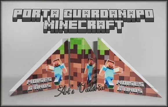 Porta Guardanapo Minecraft