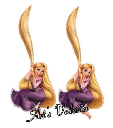 Aplique Rapunzel - Enrolados