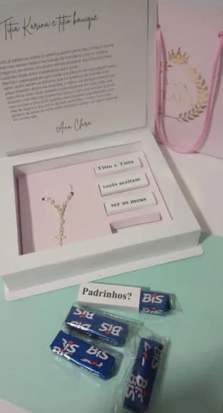 Caixa Padrinhos Batizado
