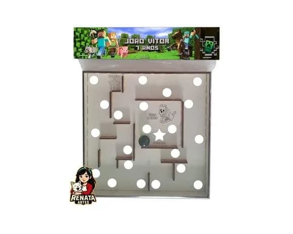 Labirinto Personalizado Lembrancinha Minecraft