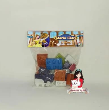Blocos de Montar Personalizado a Bela e a Fera
