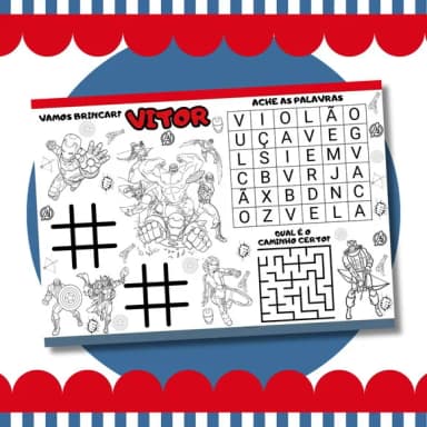 Livro Diversão Vingadores
