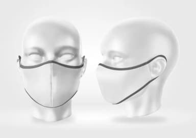 Mokunp Mascara Facial Ninja Manequim P/ Coreldraw -yellow