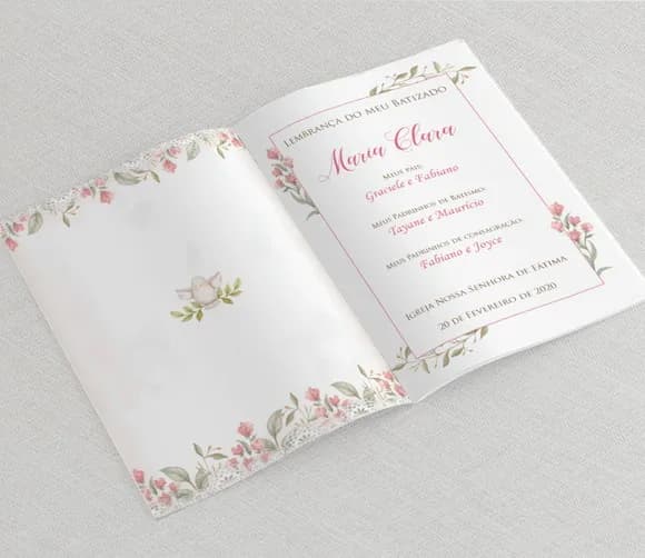 Livrinho De Orações Para Batizado - Divino Rosa