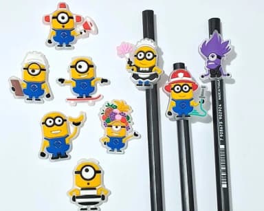 Lápis C/ponteira Minions Florescente Pacote com 6 Unidades