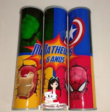 Pega Varetas Personalizado Vingadores com Homem Aranha