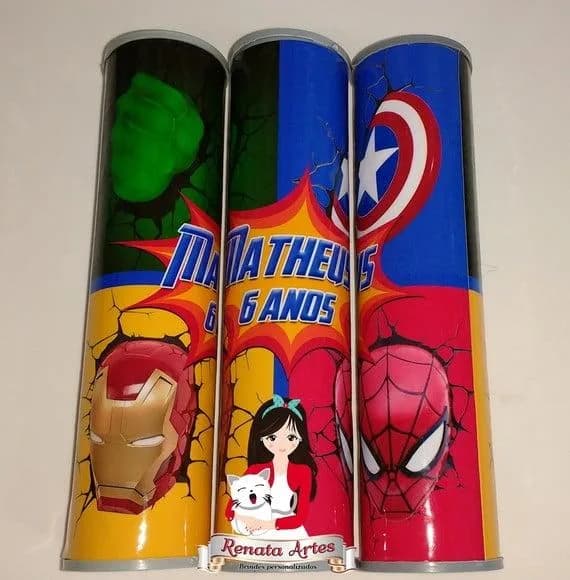 Pega Varetas Personalizado Vingadores com Homem Aranha