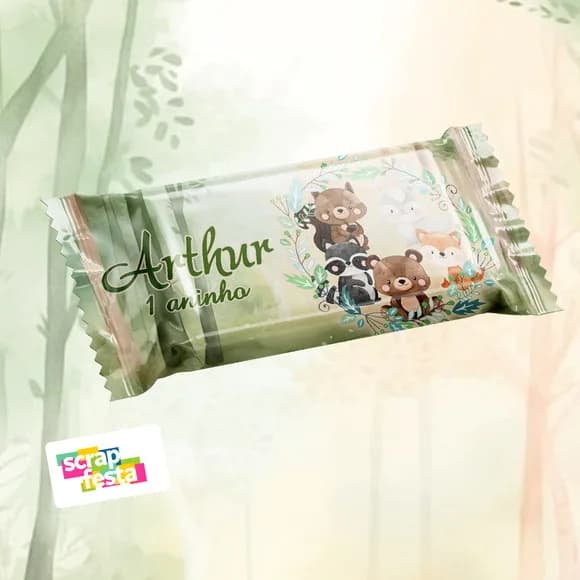 Kit Kat Personalizado Festa Floresta Bosque Encantado