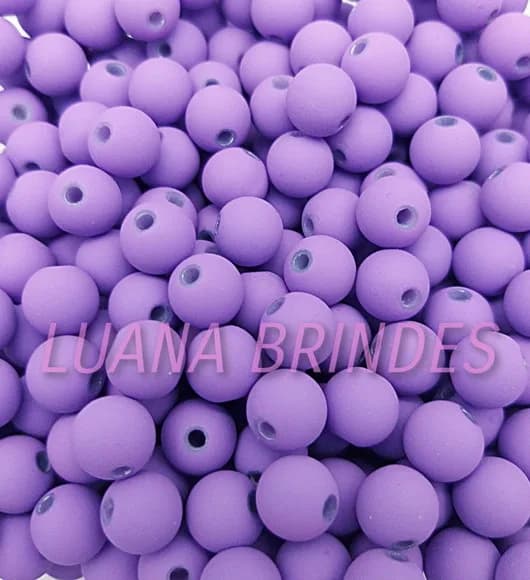Bola Emborrachada Lilás 10mm Pct 50 Unidades