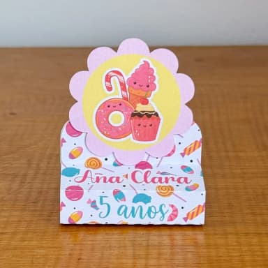 PEGUE E MONTE - Porta Bis Duplo Personalizados DOCES - Decoração de Festa | Lembrancinhas | Aniversário | Personalizados