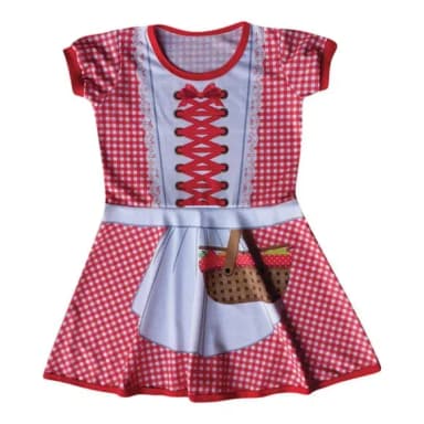 Vestido Infantil Chapeuzinho