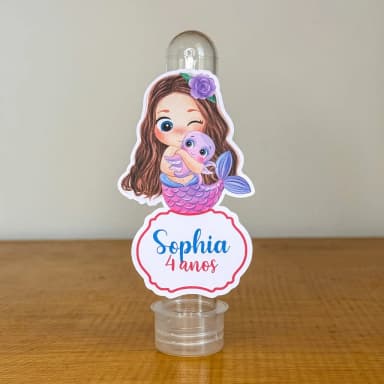 Apliques para Tubetes Personalizados SEREIA - Decoração de Festa | Lembrancinhas | Aniversário | Personalizados