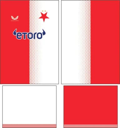 Arte Vetor Camisa Slavia Praha Local 2025-2026