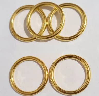 Portas Guardanapos Argola Lisa Dourado - 35 Unidades