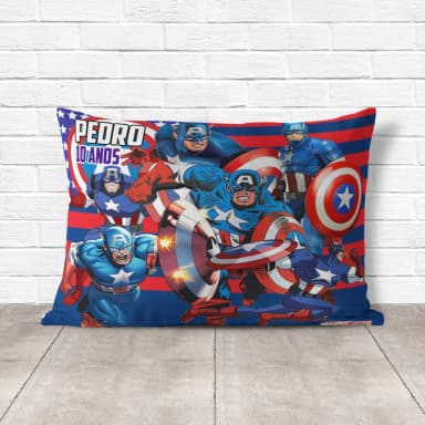 Almofada Personalizada lembrancinhas do Capitão América