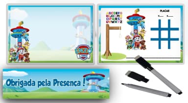 Lousa Magica Infantil Personalizada da Patrulha Canina