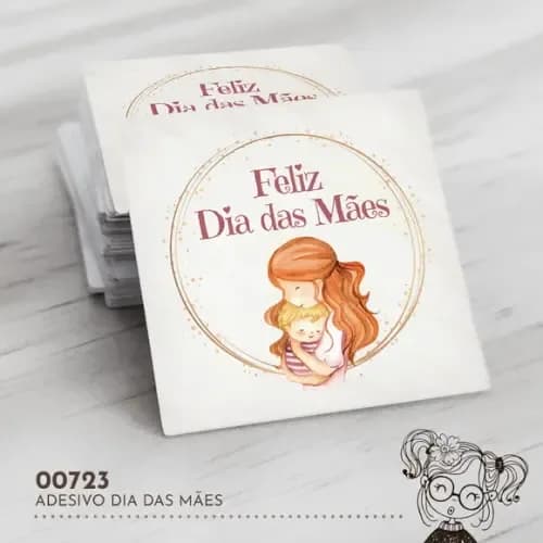 Adesivo Quadrado Dia das Mães - 00723
