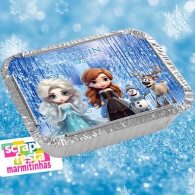 Marmitinha Personalizada Festa Princesa Congelada Frozen