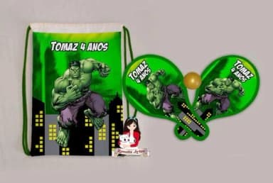 Mochila Ping Pong Tema Hulk