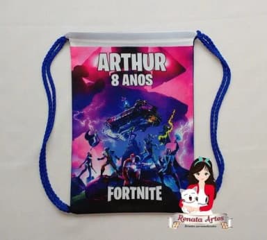 Mochila de Tecido Personalizada Fortnite Galactus Marvel