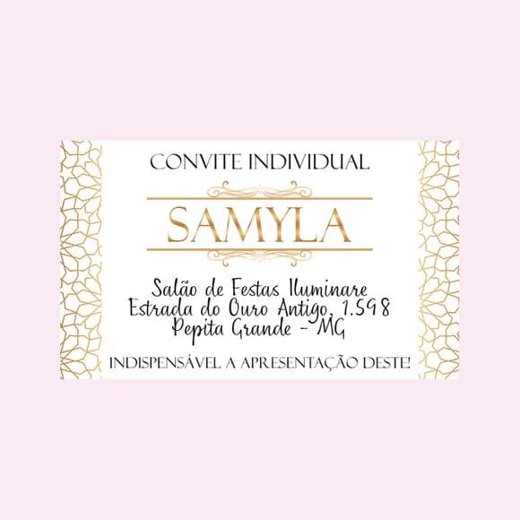 Convite Individual