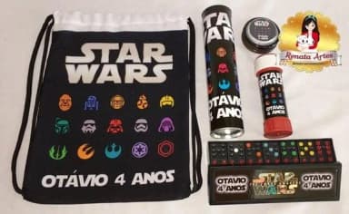 Kit Jogos + Bolha na Mochila Star Wars Ii