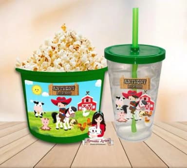 Kit Cinema Personalizado Fazendinha
