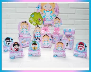Kit 60 Lembrancinhas - Alice